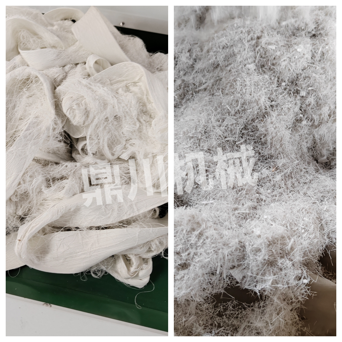 氨纶粉碎效果