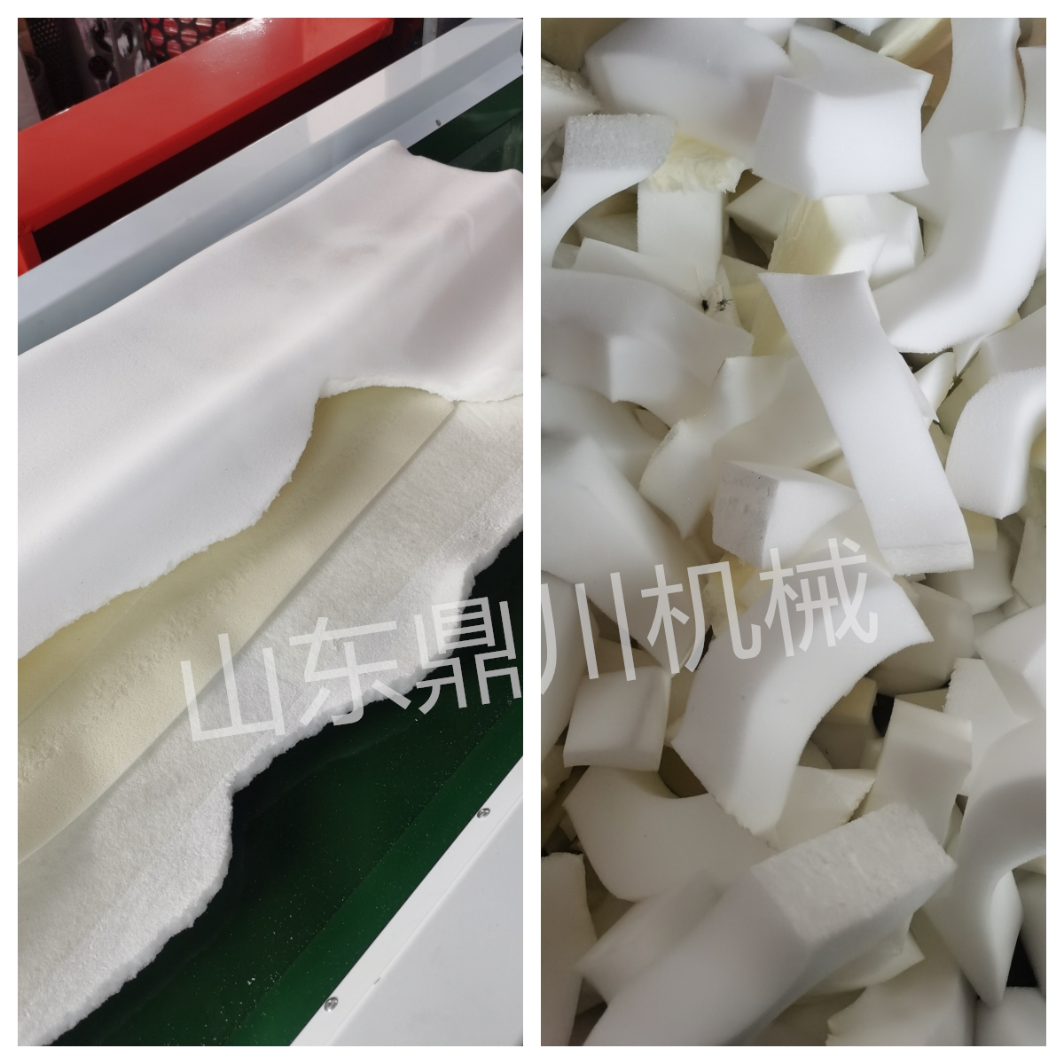 海绵切粒效果