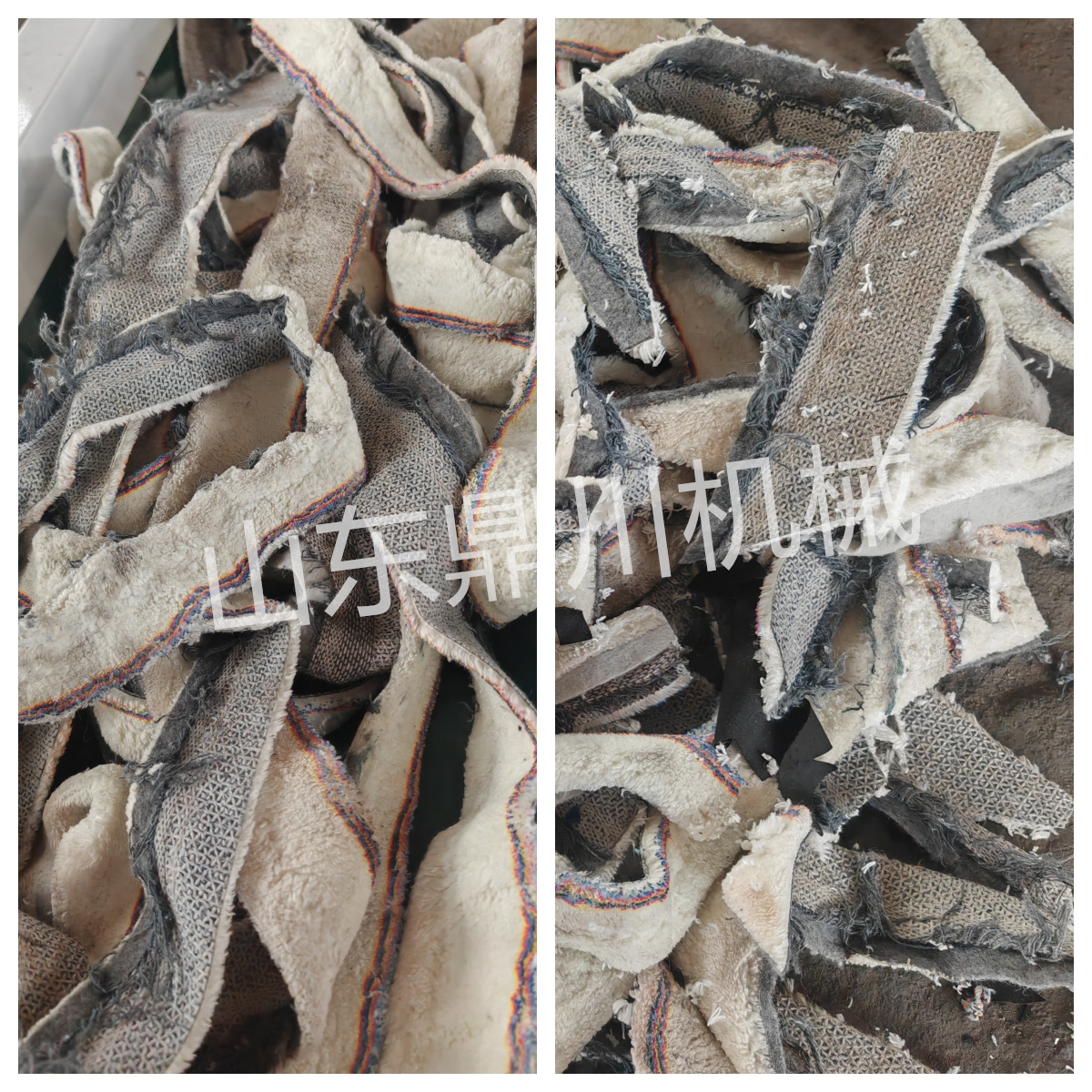 毛毯布条剪切效果
